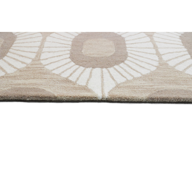 Wade Logan® Hemmer Handmade Hand Tufted Wool Biege Rug & Reviews Wayfair